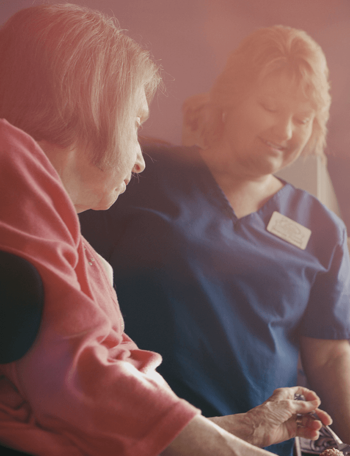 Caring Hearts Caregiver and Elderly Woman