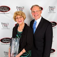 Betty Bibb with her husband at the Caring Hearts National Conference.