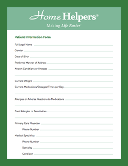 Caregiver Go Bag Senior Care Home Helpers