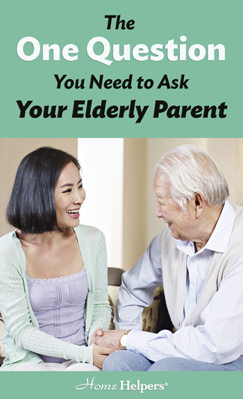 elderly man and daughter